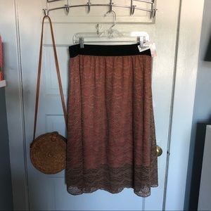 NWT RARE Lularoe Lace Lola Skirt XL